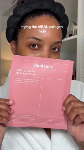 trying the VIRAL collagen mask ✨ @Biodance @Biodance Uk  #collagenmask #biodancemask #viralcollagenmask 