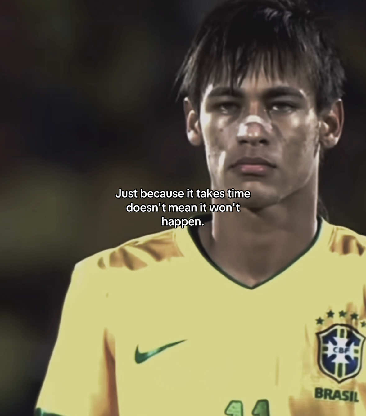 Just because it takes time doesn't mean it won't happen. #neymarjr #neymar #ney #brasil #barca #barcelona #psg #paris #alhilal ##cristiano #ronaldo #cristianoronaldo #cr7 #UCL #championsleague #goat #mbappe #kylian #kylianmbappe #football #mentality #mindset #progress #fyp #foryou #viral #english #mindset #Sport #selfdevelopment #season ##quote #thought #winterarc #winter #arc #selfimprovement #quotes #self #development #improvement #uefa