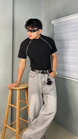 ma-angaz na outfit!🔥| Checkout this Widleg wash gray pants! check the yellow basket✅#fyp 