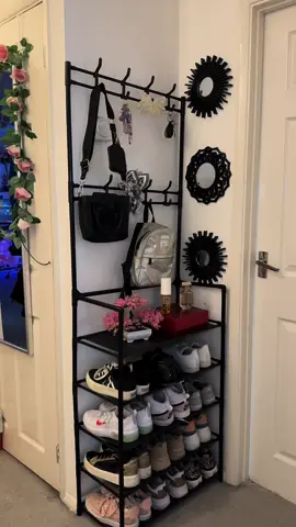 ⬆️ Best Coat and Shoes Rack for Small spaces ! ⬆️ #shoes #shoerack #organizer #layers #tiktokshop #tiktokmademebuyit #tiktokuk 