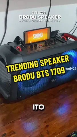 TRENDING NA SPEAKER NA PINAGKAKA GULUHAN DITO SA TIKTOK! BRODU SPEAKER check out na habang naka sale click yellow basket! #brodu #broduspeaker #speaker #speakerbluetooth #speakerwithmic #dualspeaker #trendingspeaker #fyp #budolfinds #speakerkaraoke 