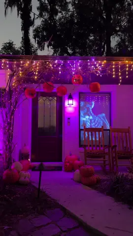 l used a cheap plastic tablecloth hung with thumbtacks around the window & a projector I grabbed from Amazon! You could also use a white bed sheet or frosted shower curtain liner. Takes just minutes to set up and this would be so cute for Christmas too 😍