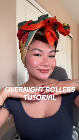 the most comfy way to wear @overnightblowout rollers 🤎 so you can still sleep well and wake up to a good hair day!  works best with long hair but can be adapted for any hair length depending on size of rollers  as always, i highly recommend that you buy the authentic rods so you can enjoy a frizz-free hairstyle  and you get to support a small business by a beauty content creator!  #overnight #blowout #viralhair #hairinspiration #hairtutorial #hairinspo #heatlesscurlsovernight #heatlesshair #hairideas