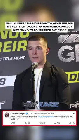 Conor McGregor, what do you think? 🤔 @paulhughesmma is ready for it 🇮🇪 #RoadtoDubai #Bellator #PFL #mma #fight #ireland #sports #irish #conormcgregor