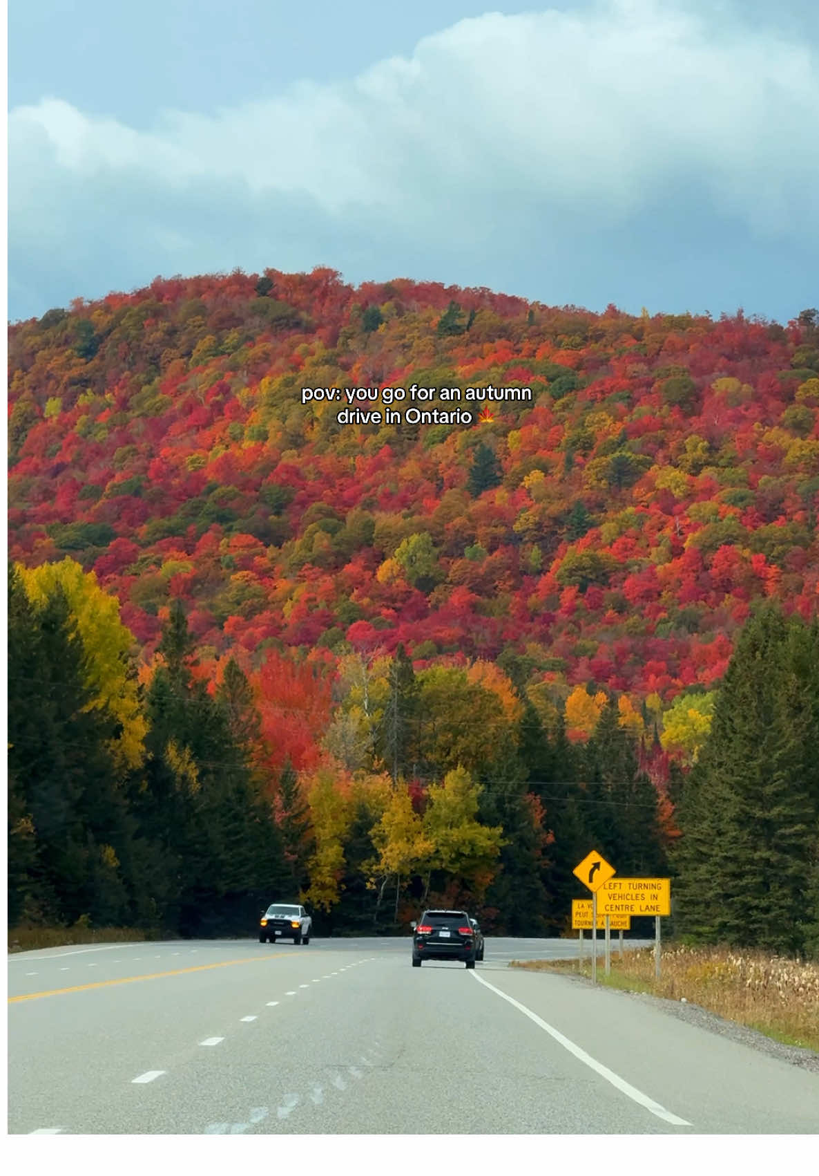 📍Lake Superior, Ontario 🍁🇨🇦#ontario #autumn #roadtrip #fallaesthetic #explorecanada 