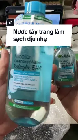 Unbox Nước tẩy trang làm sạch dịu nhẹ cho mọi loại da - Garnier Micellar Cleansing Water 400ml - Nếu bạn đang tìm 1 tẩy trang cho da dầu mụn thì có thể tham khảo em này nhen, rất dịu, rất êm, giá thành lại rất HSSV, đến từ 1 brand nổi tiếng #Tieumanunbox #tieuman #unbox #asmrunboxing #asmr #unboxing #review  #garnier_vn #goclamdep #reviewlamdep #dadaumun #dadau #muataitiktokshop #tiktokmademebuyit #muataitiktok #hocsinhcap3 #sinhvien #nuoctaytrang