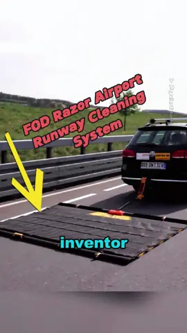 Fod razor airport runway cleaning system #education #technology #machinery #popularscience  #interesting #unique #world 
