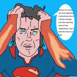 real proud of this one, inspired by the great works of @Gamer_Comics please go check them out ------------------  #trans #absolutebatman #absolutesuperman 