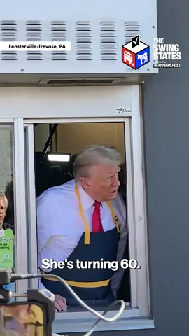 President Donald Trump was seen wishing Kamala Harris a happy birthday at a Pennsylvania McDonald’s drive-thru.