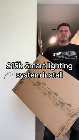 Smart lighting install #sparky #fypシ゚ #apprentice #electriciansoftiktok #dayinthelife #install #howto #electrician #viral #onthisday 