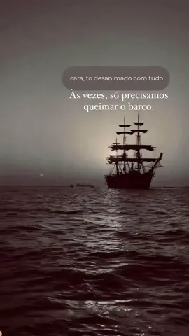 Queima o barco 🔥 #motivation #motivacional #tipografia #reflexão 