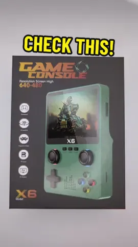 Handheld X6 Gaming Console. #gaming #gametok #retrogaming 