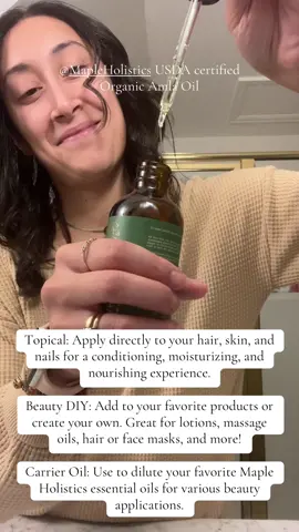 so excited to be adding this @Maple Holistics organic amla oil into my skincare routine 🌿  linked in my storefront 🏙️ #mapleholistics #amazonfinds2024 #skincareroutine 
