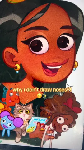 Replying to @Pilar🔥🔥 everyone has a nose… but me…? 😦🥺 #art #drawing #arttok #animation #illustration #artistsoftiktok #artstyle 