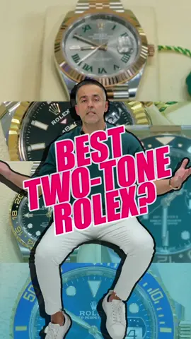 Most people stay away from two-tone watches but not us🫵🏻GLUXE has everything! What’s your favorite two-tone Rolex💬 LET US KNOW! • • • #gluxejewelers #miami #twotone #watches #rlx #rosegold #yellowgold #jewelry #buyingandselling #marketprice #bestsellers #watchcollector #watchgram #watchessentials 