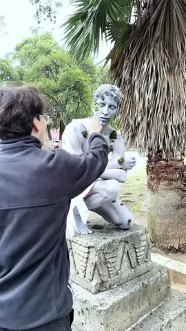 Make-Up estatua.  disfraces que se pueden hacer en casa. Parte 30 ##Halloween##comedia##disfraces