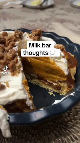 Reuploading with a caption. Coming here first to set the record straight on the milk bar pie 🥧 #milkbarpie #pumpkinpie 