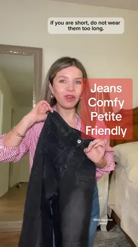Se moldean a tu figura! Y comodisimos sobre todo! El jean ideal para otoño invierno #widelegjeans #petitefriendly #petite #bajitas #fallfinds 
