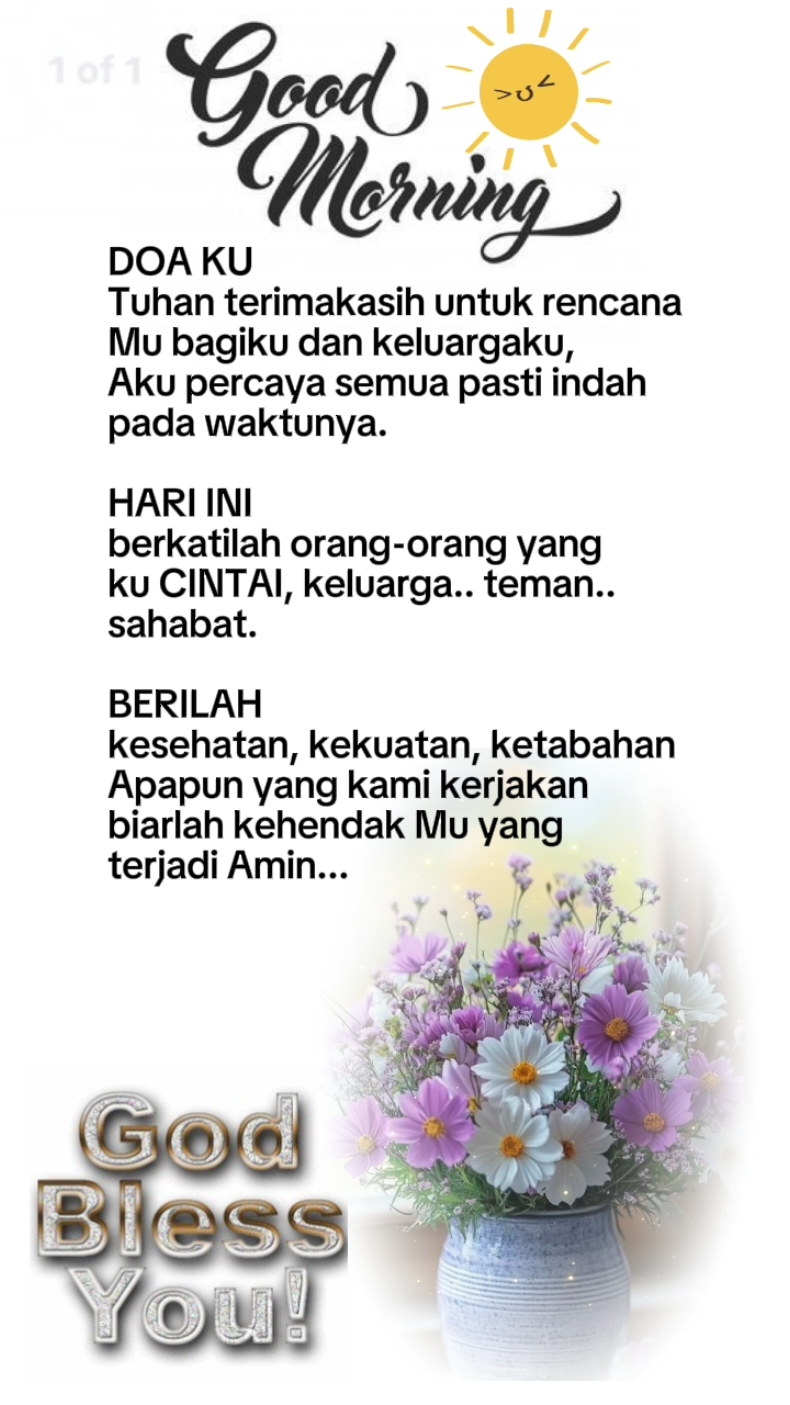 #shalom #selamatpagi #goodmorning #pujianpenyembahan #worship #doapagi #saatteduh #adaapahariini #fypシ゚viral #rohani_kristen #trendingtiktok #constantiadewi #godblessyou #CapCut 