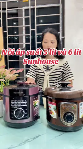 Nồi áp suất 5 lít và 6 lít Sunhouse. Hầm cháo, nấu cơm, sử dụng đa năng. Bảo hành 12 tháng #noiapsuat#noiapsuatdanang #noiapsuatdien #noiapsuatsunhouse #hoangthanhhuekhosi #xuhuong 