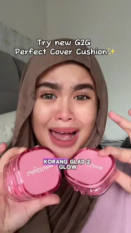 FINALLY G2G cushion dah ada bag kuninggg🥳🥳!!!Go buy now!!!!sapa skin tone macam i boleh amik code 00,01,i terpilih shade gelap dalam video🙏🏻@Glad2Glow.my #cushiong2g #pinkcushion #cushionviral #cushioncore #dullskin #dryskin