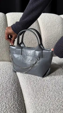 Pack the Atwood tote with us 🤍 . Products featured: Atwood Crinkle-Effect Chain-Embellished Tote Bag. Trin Stitch-Trim Wallet . #packwithme #bag #totebag #fashiontiktok 