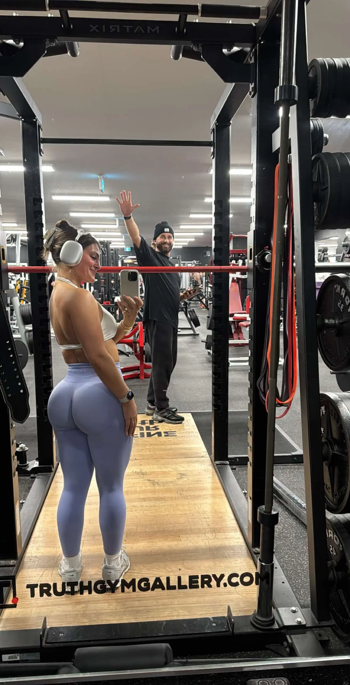 Gym date with bae >>> @Dirks @KYLE DIRKIE  @NVGTN code LYDIA to save 💜 periwinkle contour had me feeling some kind of way 😌 #workoutmotivation #gymmotivation #Fitness #legday #gymcouple #nvgtn 