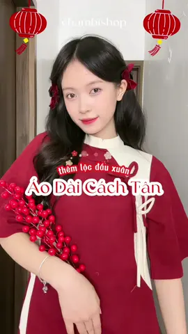 Áo dài cách tân đón xuân xinh đẹp 😝 #ThanhThoiLuotTet #chambishop #xuhuong #tet2025 #aodai #chambishop #xuhuong #trending #summerhaul #xh #viral #LearnOnTikTok #review #review #thoitrangnu #outfit #outfits #unbox #phoido #capcut #grwn #oufitidea #summervibes #babydoll #dailyoutfit #outfitdate #TrendinginGuardian 