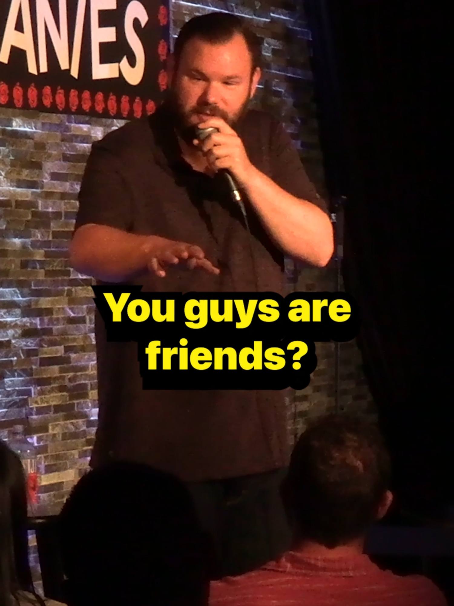What a great friend #crowdwork #standupcomedy #funny #standup #comedian #jokes #improv #crowdworkcomedy