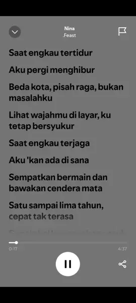 #liriklagu #ninafeast  #fypシ゚viral #liriklagu 