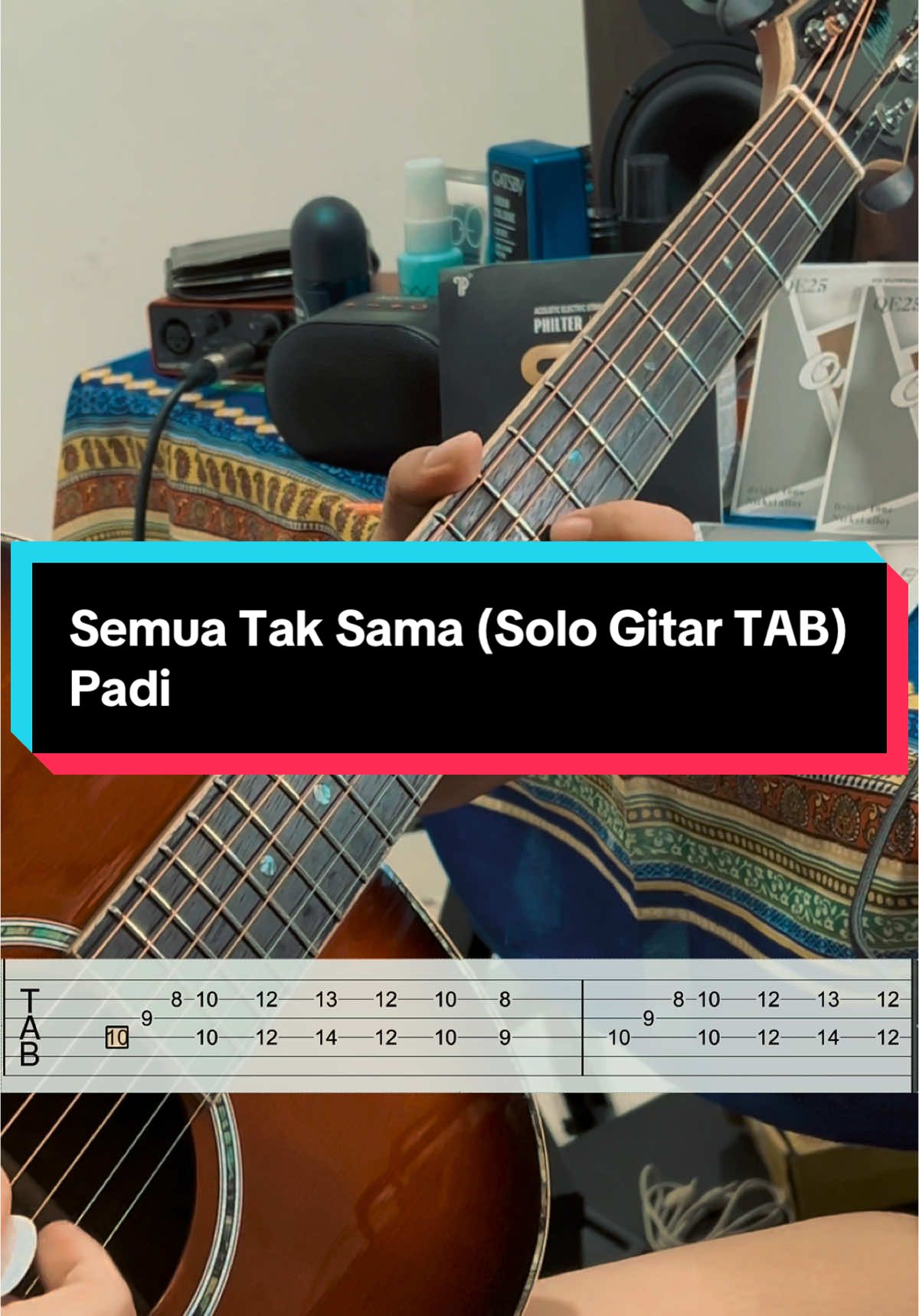 Semua Tak Sama (Solo Gitar TAB) Padi #padi #semuataksama