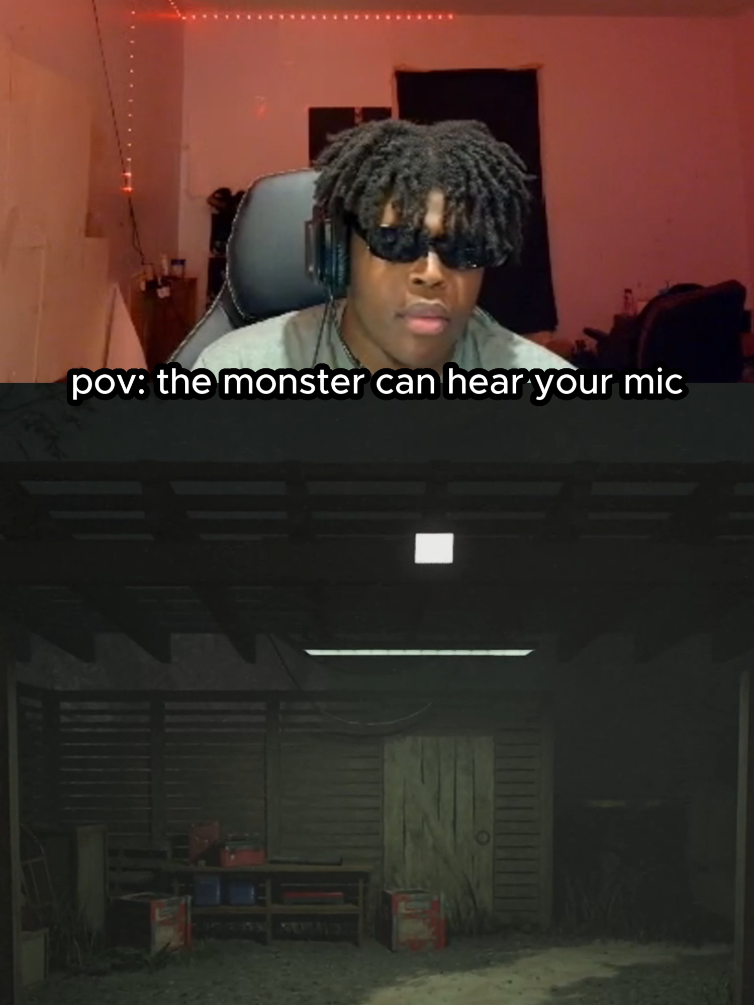 this game is actually crazy 😂 (Twitch/YT: HeyyVance) #aquietplace #scarygames #jumpscare #fypage #viral