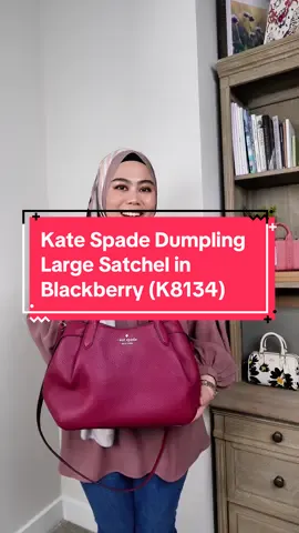 #ULSDumplingSatchel [INCOMING STOCK ETA END NOV 2024] Kate Spade Dumpling Large Satchel in Blackberry (K8134) RM850.25 How to purchase? Step 1: Explore TikTok Shop Step 2: Select a Product Step 3: Add to Cart and Checkout Step 4: Enter Shipping Information Step 5: Choose Payment Method Step 6: Place Your Order Step 6: Order Confirmation and Tracking 🛒 All Sales Final | Fast Shipping | Ready Stock Available! 🚚 Shipping: Ready Stock: Dispatched within 3 business days! Incoming Stock: Shipped as per ETA to our warehouse in Malaysia (note: actual delivery time may vary due to shipping conditions). Sizing: Dimensions provided are approximate. Need exact measurements? Drop us a message anytime! Important Info: This item is from an outlet, and while we aim for accuracy in our images and descriptions, minor imperfections or slight color variations (due to lighting) may occur. Note: As this item is heavily discounted and sold as-is. Feel free to ask questions before purchasing. All sales are final. 🛍️ Thank you for shopping with us! Chat with us anytime for more details. pebbled leather Handle Drop:5.13 Strap Drop: 22