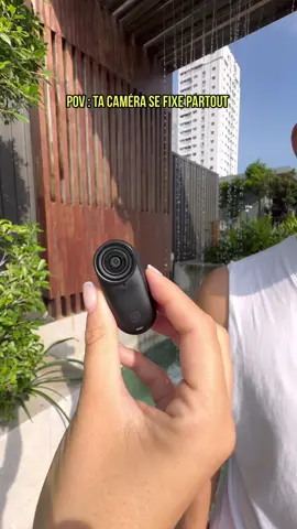 Tu connais cette caméra ?  Petite, légère et discrète on l'embarque partout 😁 Il s'agit de la @insta360_official GO 3S, elle est parfaite pour filmer les mains libres!  Avec notre code INRPCXE vous bénéficiez d'un étui de transport offert 👀 Collaboration commerciale  #insta360 #insta360Go3S 