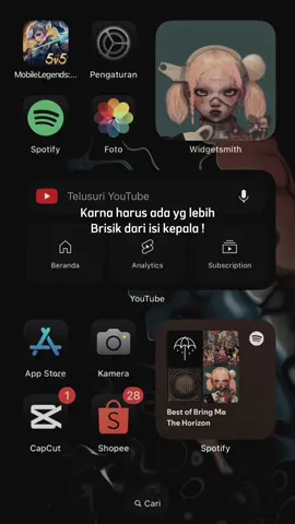 Karena harus ada yg lebih brisik dari isi kepala ! #metalcore #bmth 