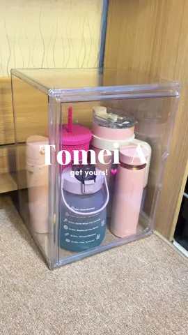 organizing my tumbler💗🛍️ #storagebox #boxacrylic #tumblerorganizer 