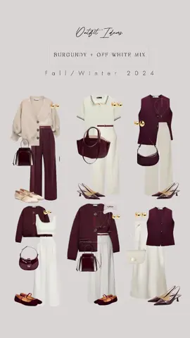 Bold meets classic: Burgundy & Off-White are this season’s power duo 🍂✨ What’s your take on this mix?  #trendingnow  #Burgundy  #Fw24  #EffortlessChic #FashionInspo #OOTD #TrendingNow #FYP #ForYouPage #StreetStyleChic #TikTokFashion 