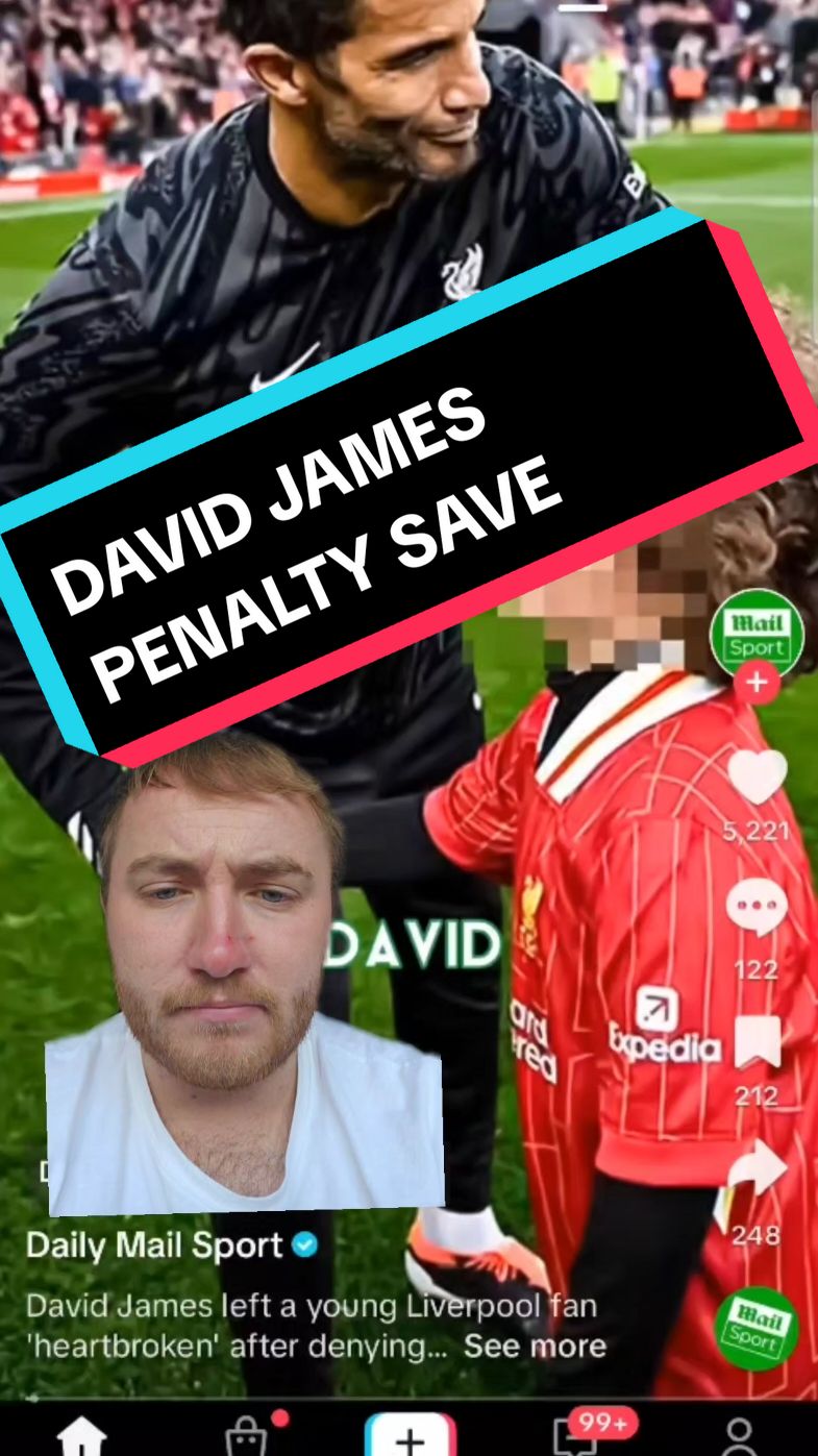 DAVID JAMES SAVES YOUNG BOYS PENALTY *reaction #football #manlykemykes #mykes🎬 #davidjames #anfield #liverpoolfc #liverpool #liverpoolfan 