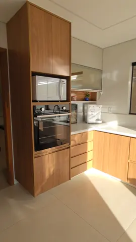 armário de cozinha MDF louro feijoada Duratex top #top #duratex #arquitectura #moveis #planejados 