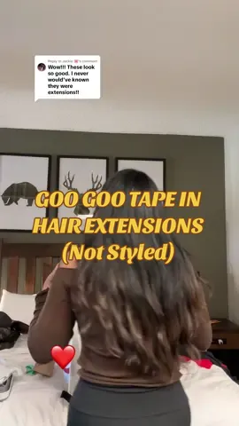 Replying to @Jackie 🌸 I didn’t think I could love these extensions anymore than I already do! But these highlights are so so pretty. If you haven’t tried this, you need to! #googoohair #googoohairextensions #tapeinhairextensions #hairhacks 