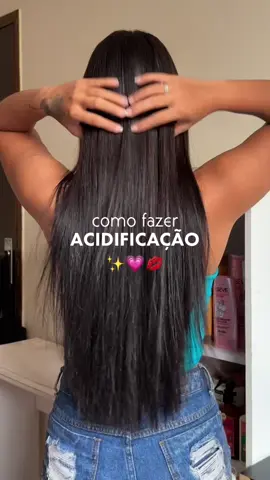 Acidificação esta salvando meu cabelo ✨💗💋 #haircare #viral #foryoupage #fyp #foryou #fy #fypシ゚ #cronogramacapilar #acidificacaocapilar #acidificante 