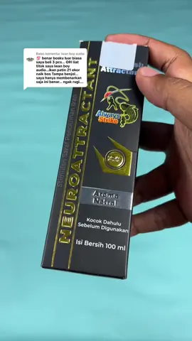 Membalas @Iwan boy audio terima kasih testimoninya untuk neuro atrractant spray fish dari always strike bosku! #mancing #mancingmania #jagoanvideotrending #cuantanpabatas #essenpancing #neuroattractantspray 
