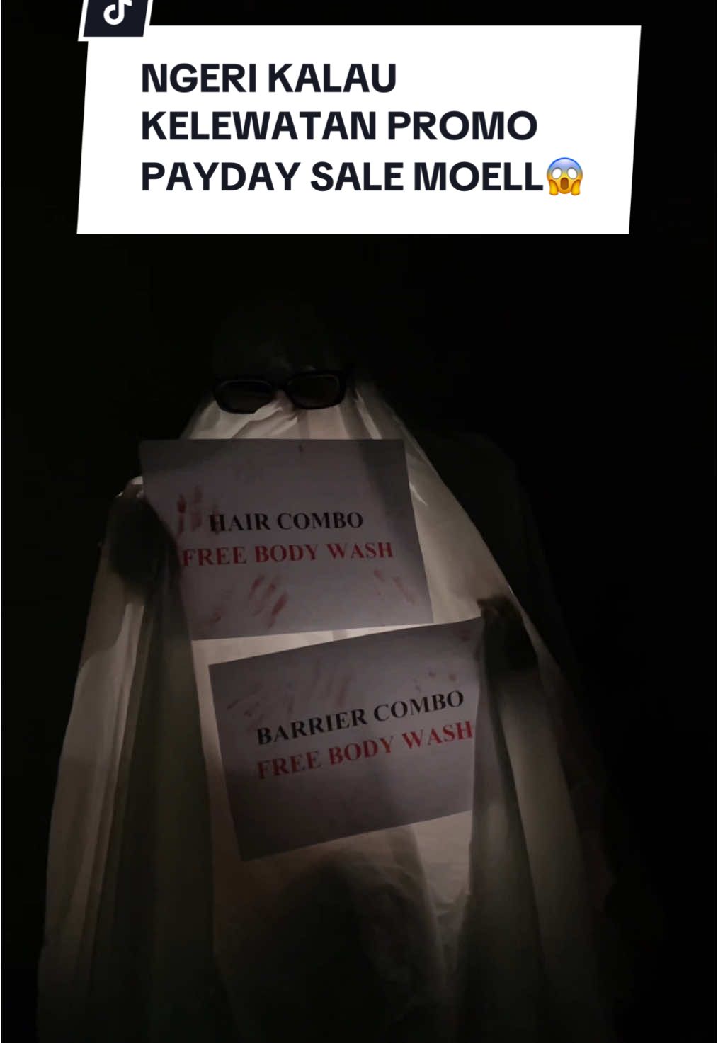 videonya serem, tapi lebih serem kalau ketinggalan promo payday sale dari Moell😱 #moell #moellskincarebaby #skincareanak #paydaysale #halloween #promo 