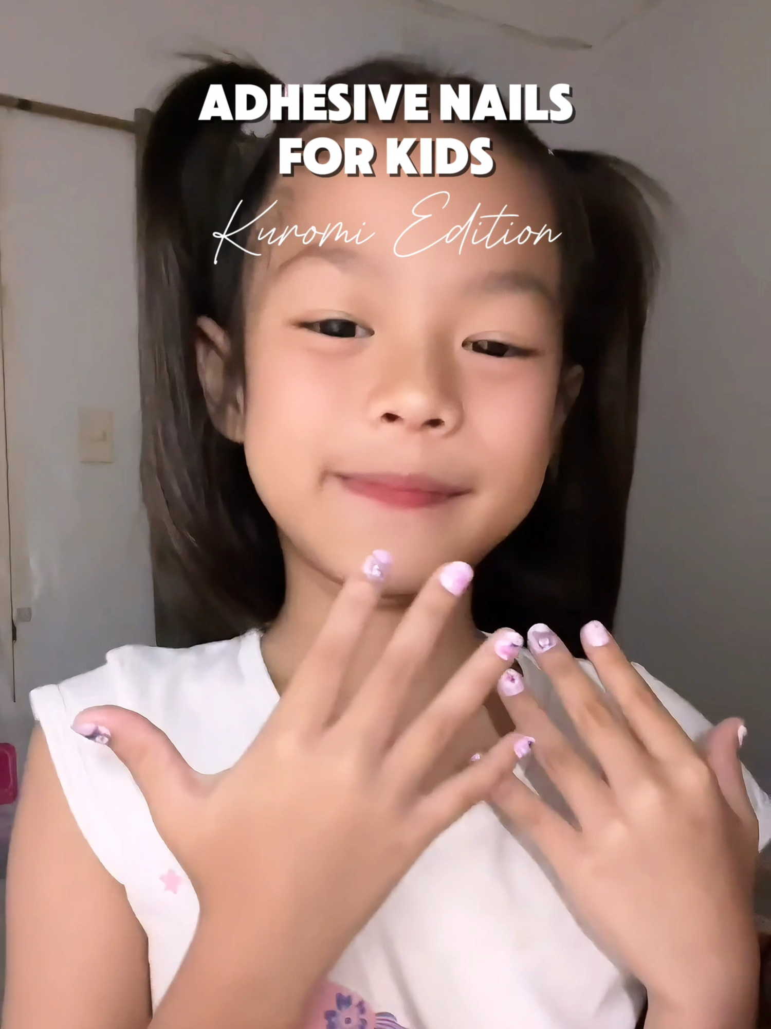 Bagay sa anak mong kikay 💜 #kuromi #kurominails #nailstickers#kuromilover #affordablenails#fakenails #nailsforkids #foryoupage