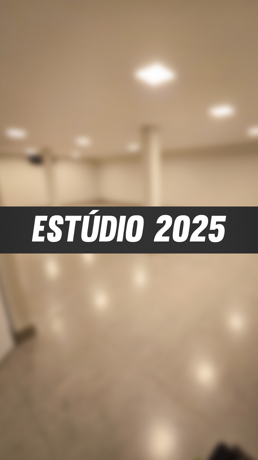 Novo estúdio pra 2025 