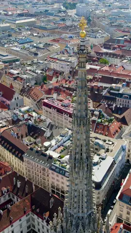 Vienna, Austria #vienna #austria #oldtown #cathedral #drone 