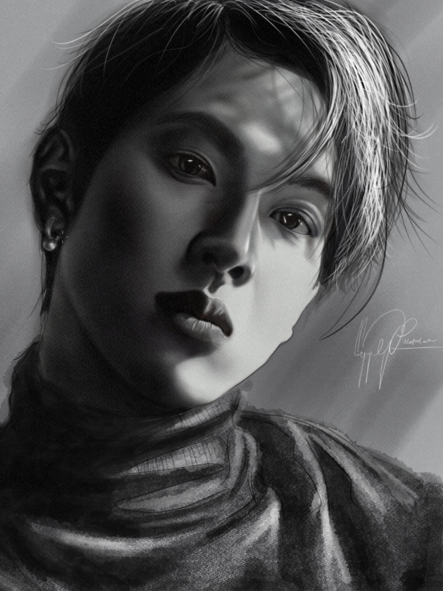 How to Draw Digital Portrait Painting using Huion Pro 16 and Lenovo Legion Go #trending #portraitpainting #huion #huiontablet #digitalpaint #digitalpainting #artist #painter #asian #clipstudio #photoshop #charcoaldrawing #painter 