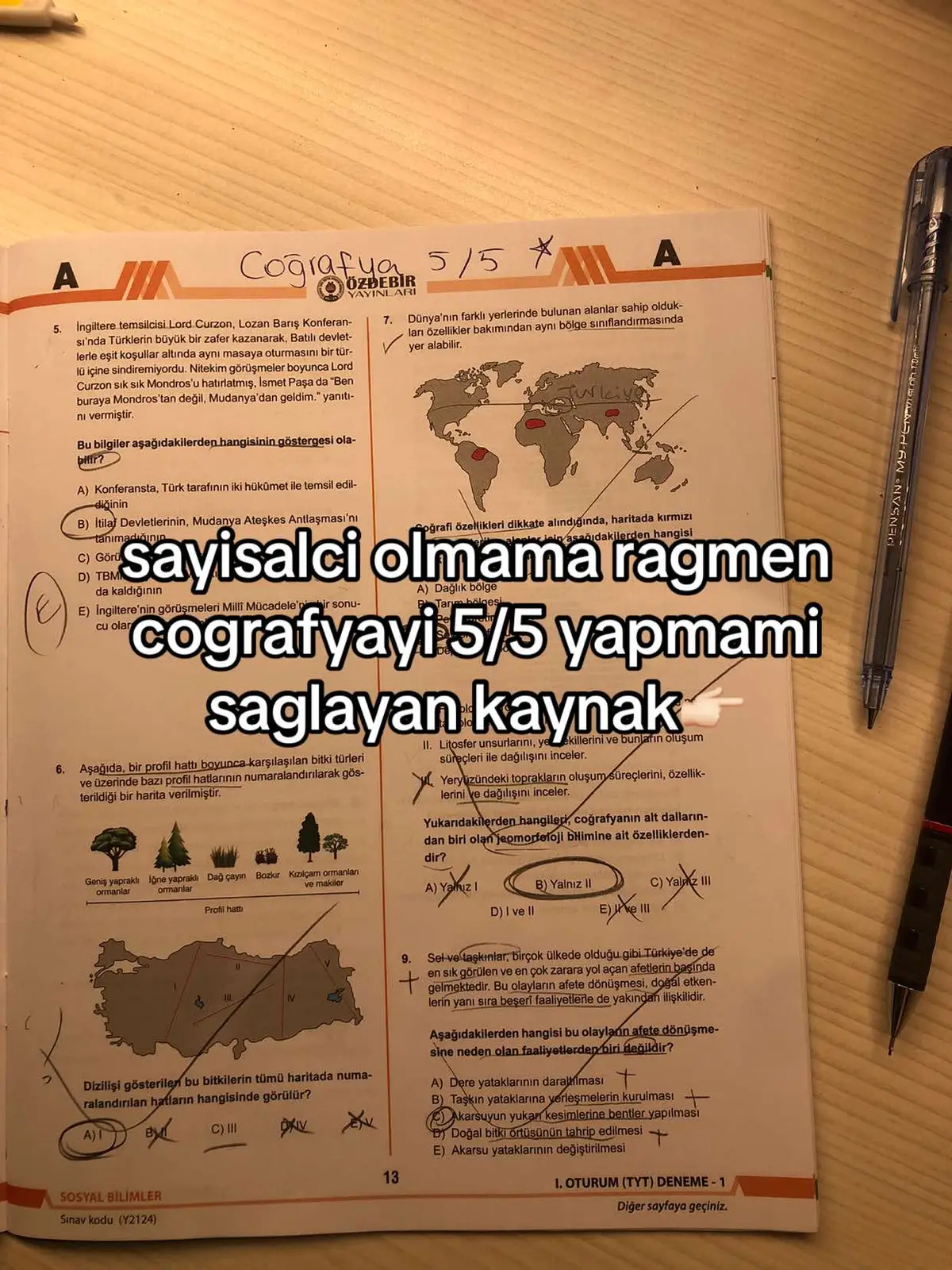 Alın aldırın sonra tesekkür edersiniz. #yks #yks25 #keşfetbeniöneçıkar #fypシ゚ #fyp #keşfett #keşfetteyizzz #study #özdebir #cografya 