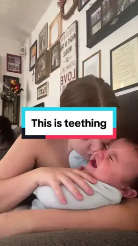 Leave yalls tips for teething in the comments. My first baby was never like this when she popped her teeth. #teethingbaby #teethingbabyhack #teethingbabytips #babiesoftiktok #MomsofTikTok 