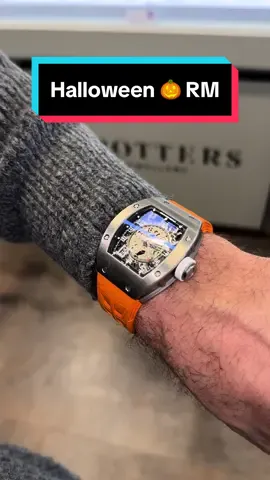 Halloween Season 🎃  Titanium RM010 ‘Orange’ Vented Strap £72,495 🍊 #trottersjewellers #richardmille #rm
